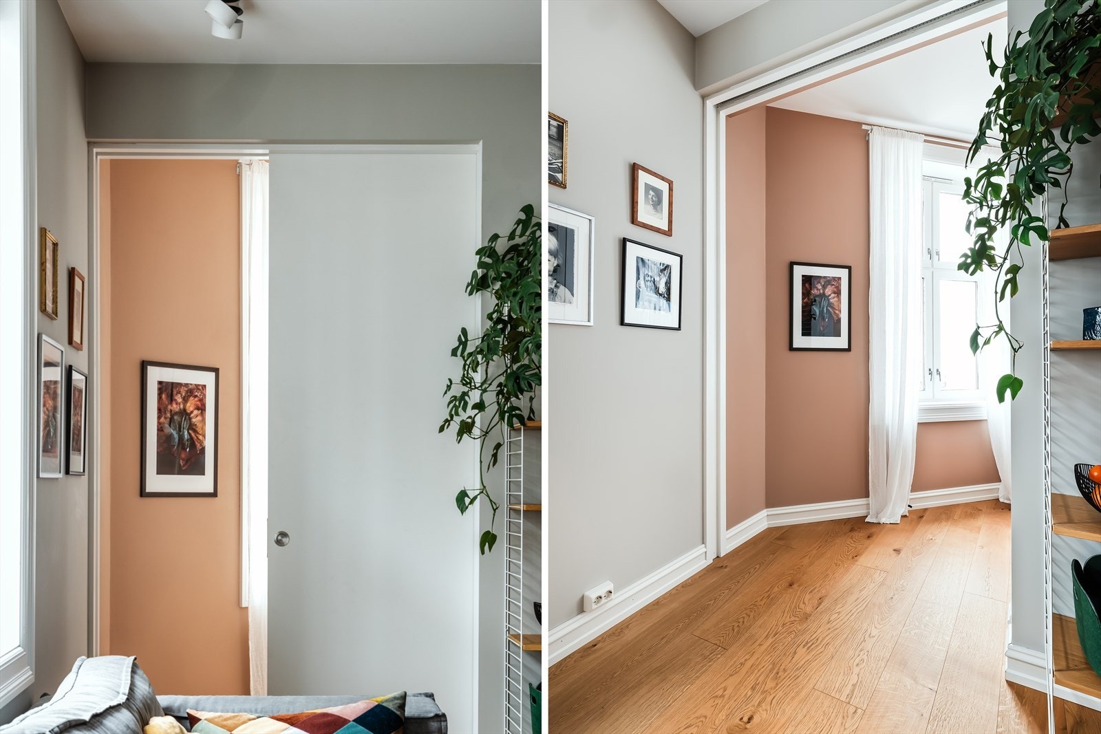 Når døren er åpen slippes det enda mer lys inn i stuen Galleribilde