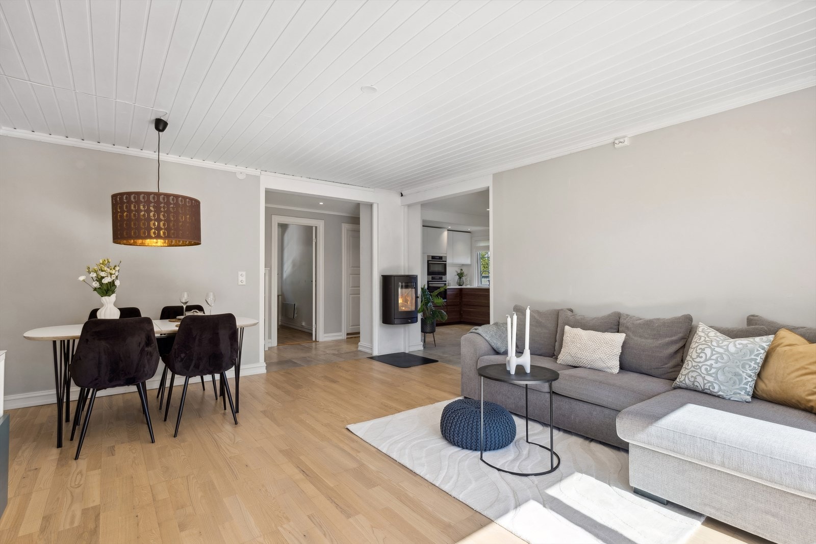 Peisovnen luner hele boligen gjennom vintersesongen. Galleribilde