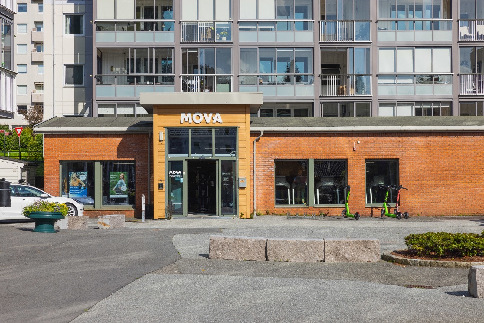 For de treningsglade ligger døgnåpne Mova Landås rett ved. Galleribilde