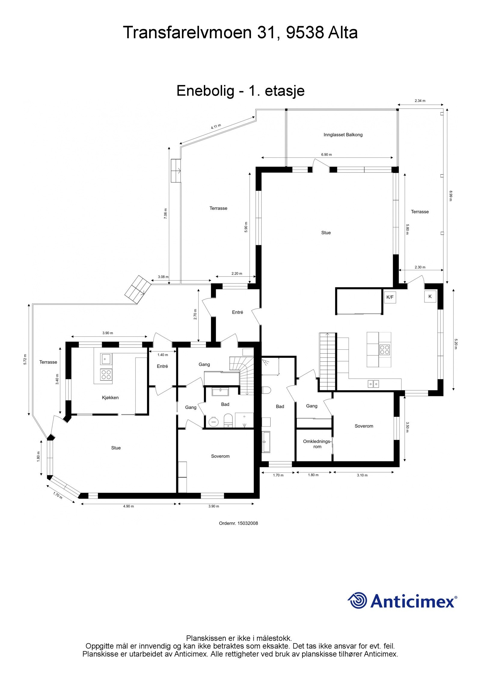 Plantegning 1.etasje Galleribilde
