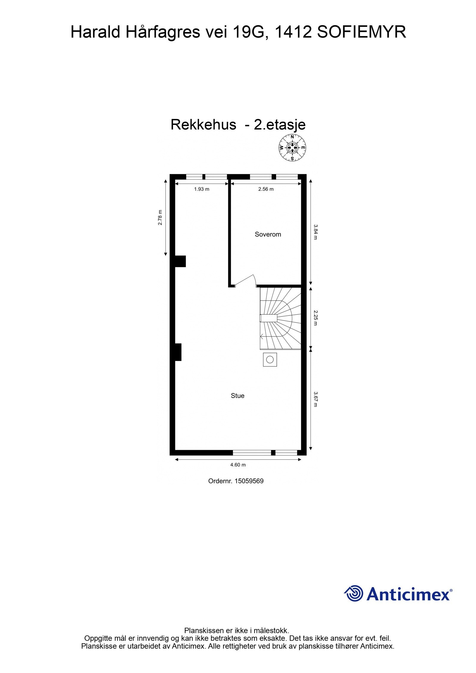 Plantegning 2. etasje Galleribilde