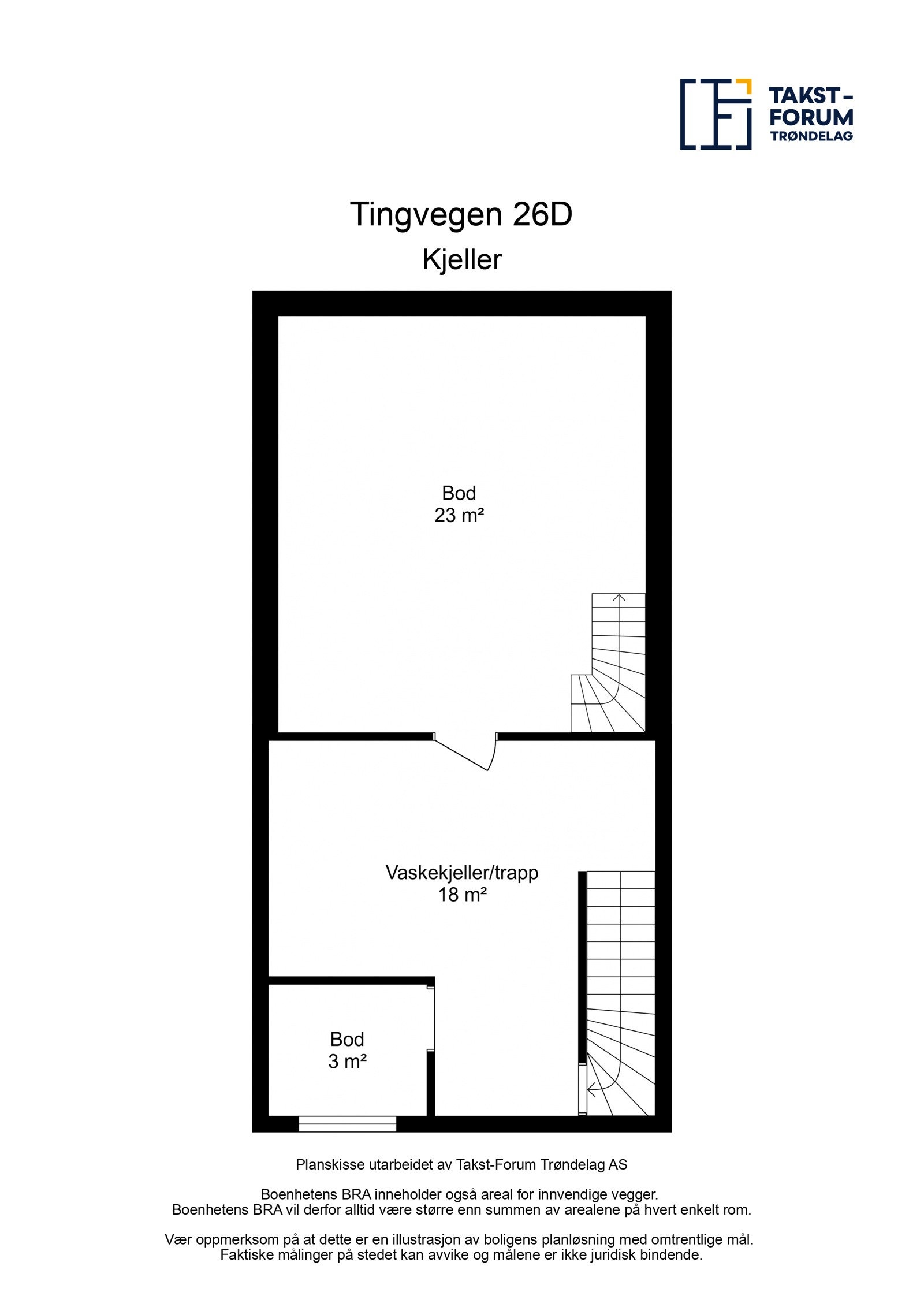 Planskisse kjelleretasje Galleribilde