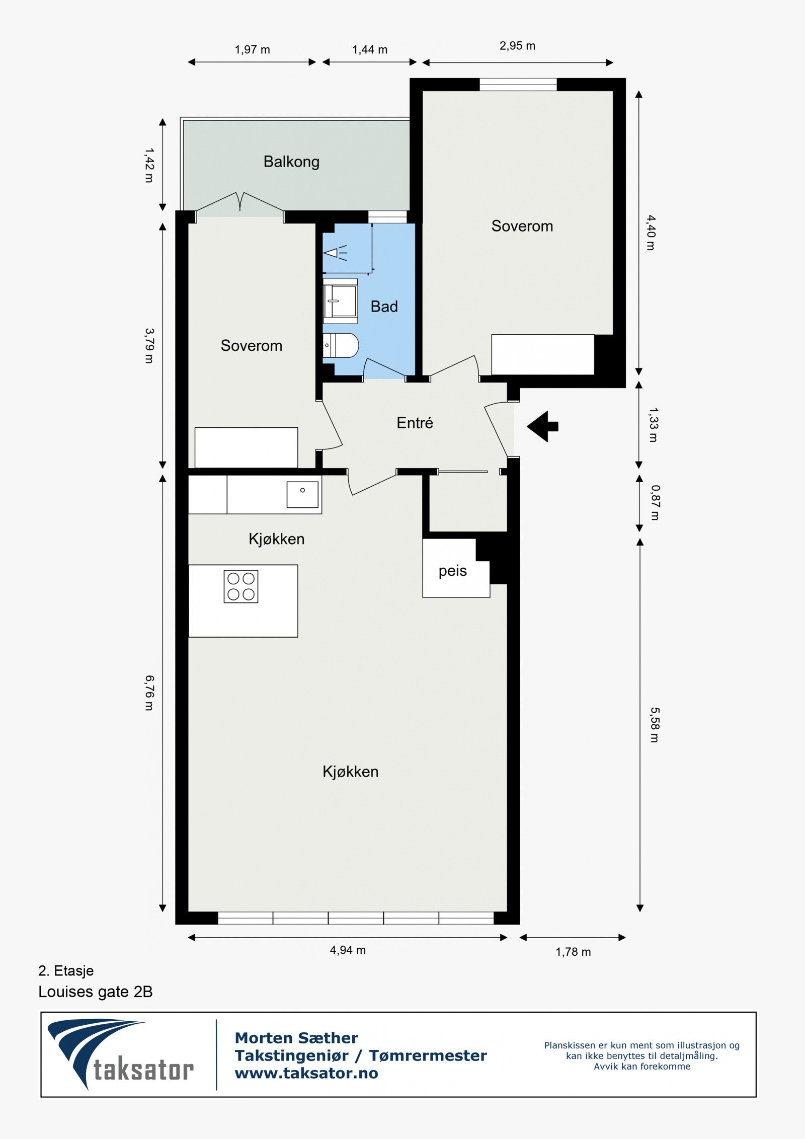 Plantegning Galleribilde