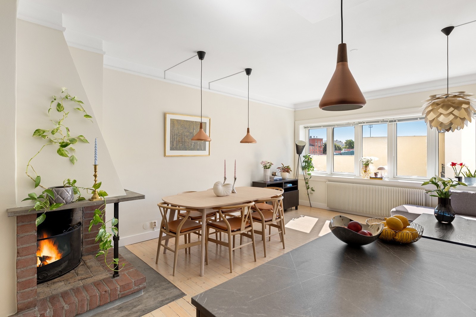 Varmtvann, fyring og internett er inkludert i fellesutgiftene Galleribilde