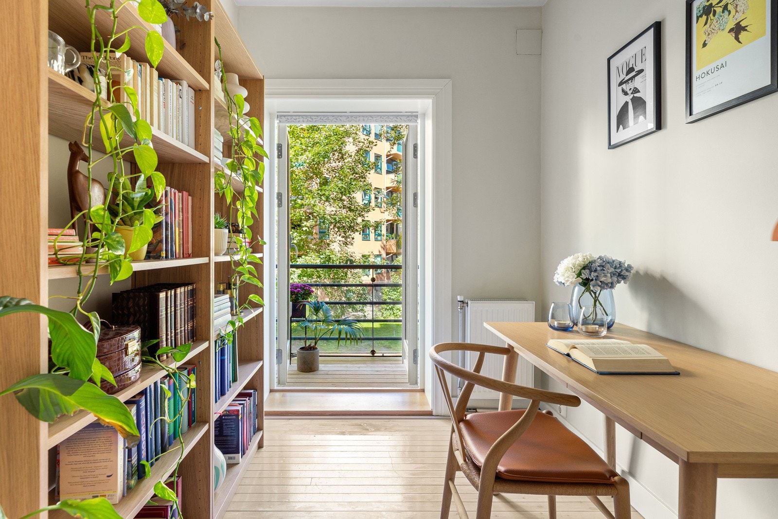 Her har man utgang til balkongen som ble oppført i 2017 Galleribilde