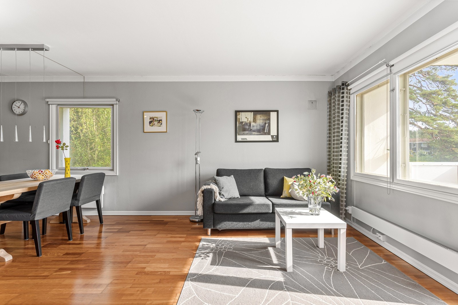 De store vindusflatene slipper inn rikelig med naturlig lys Galleribilde