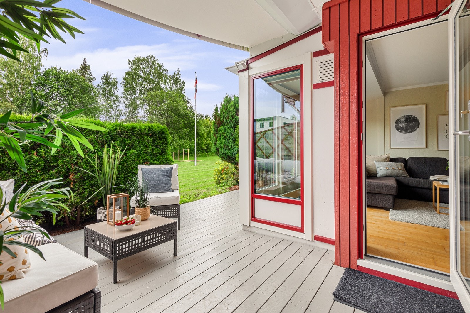 Pen terrasse somm ble beiset i 2024 Galleribilde