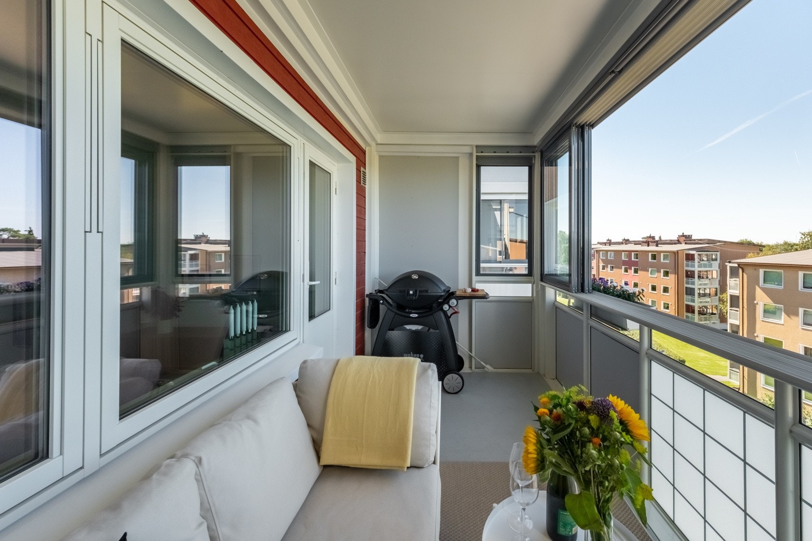 Det er også bra med plass til grill her ute. Galleribilde