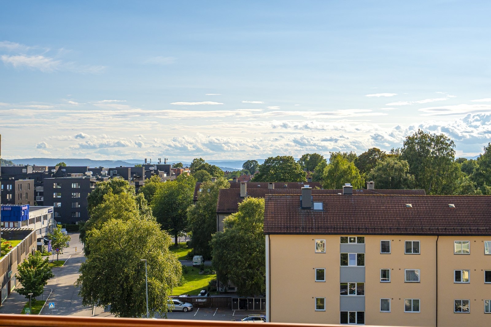 Utsikt fra balkongen Galleribilde