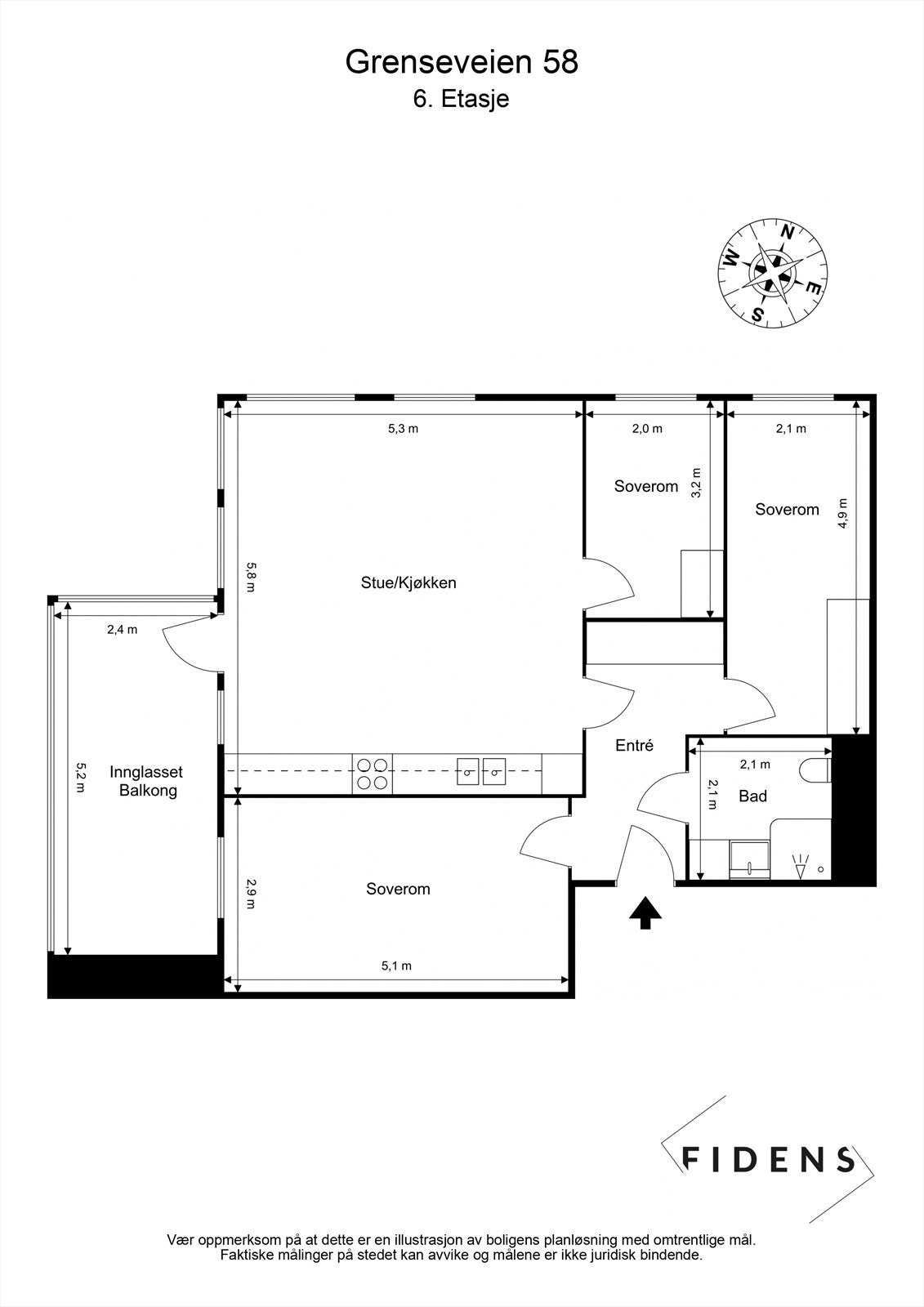 Plantegning Galleribilde