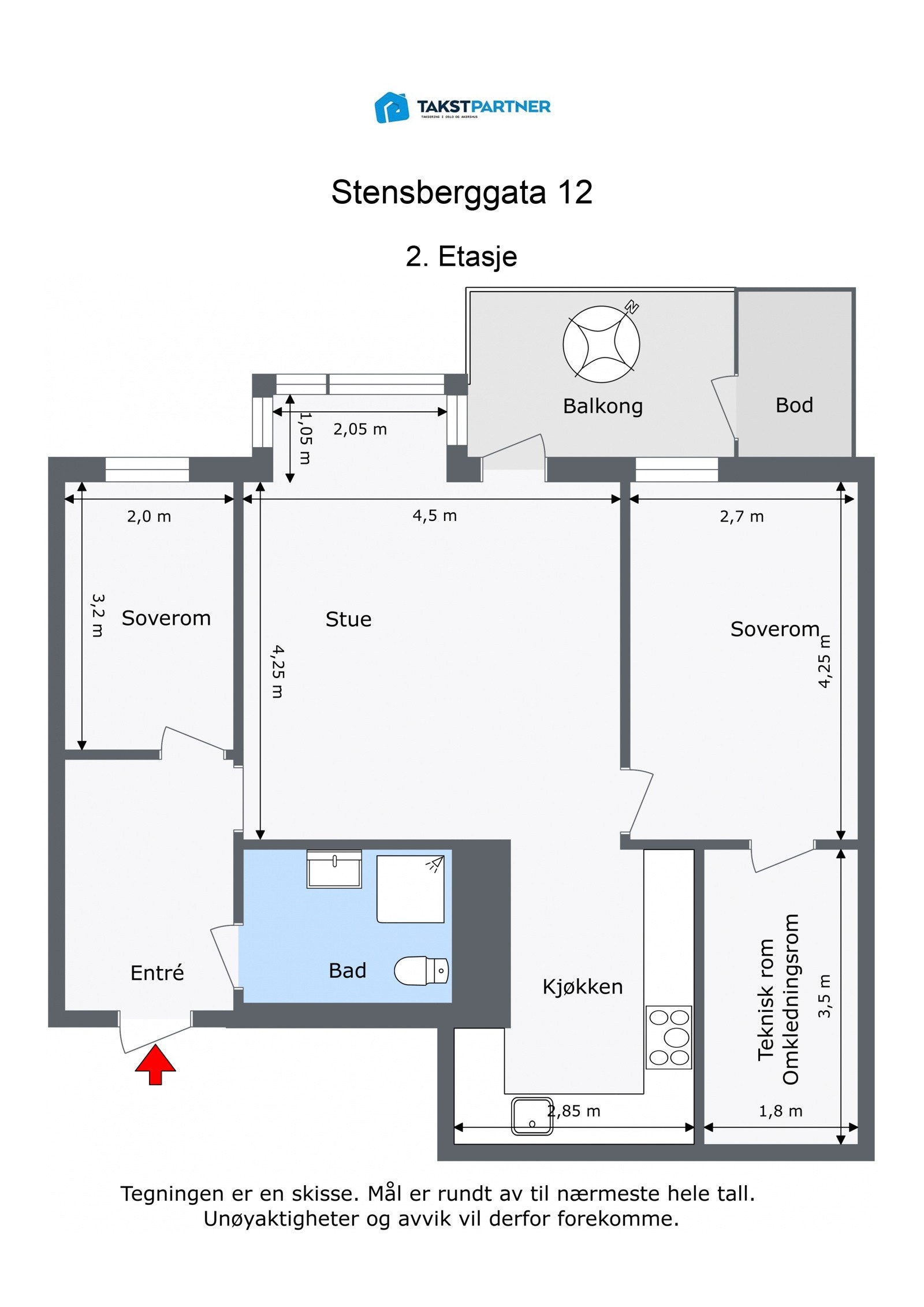 Planskisse. Galleribilde
