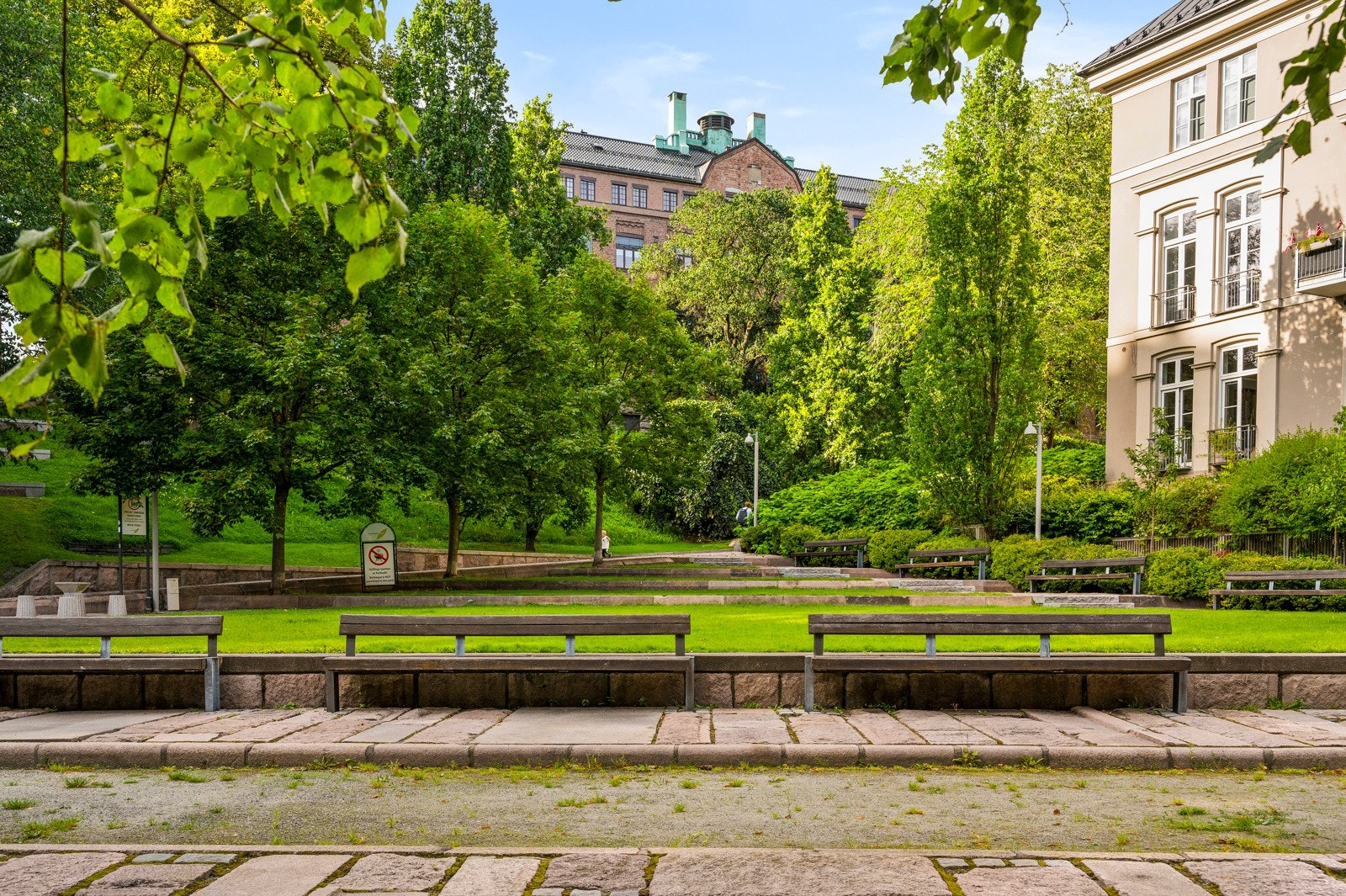 Boområdet er en liten perle i seg selv og fremstår som en grønn lunge i sentrum. Galleribilde