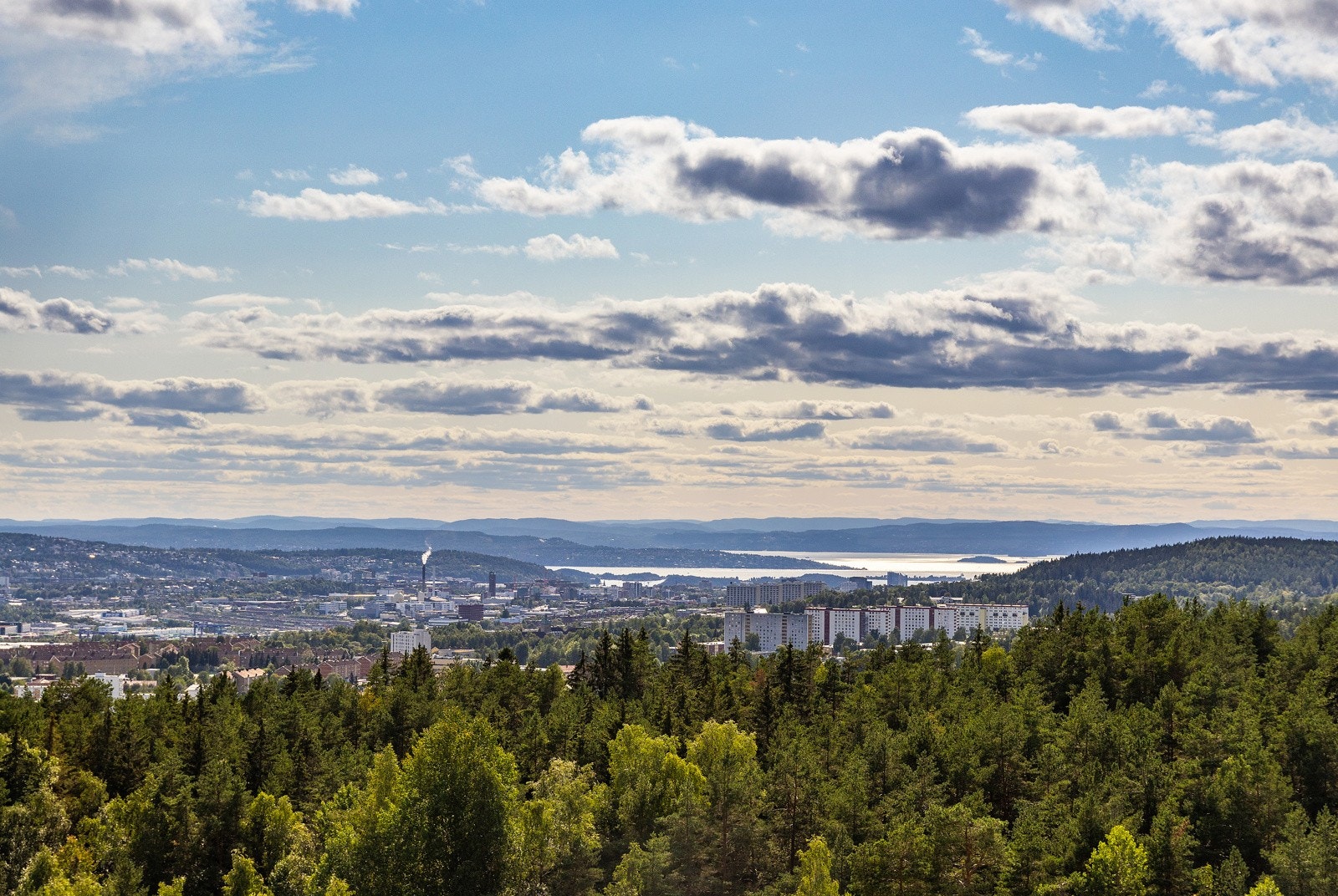 Flott utsikt fra balkongen Galleribilde