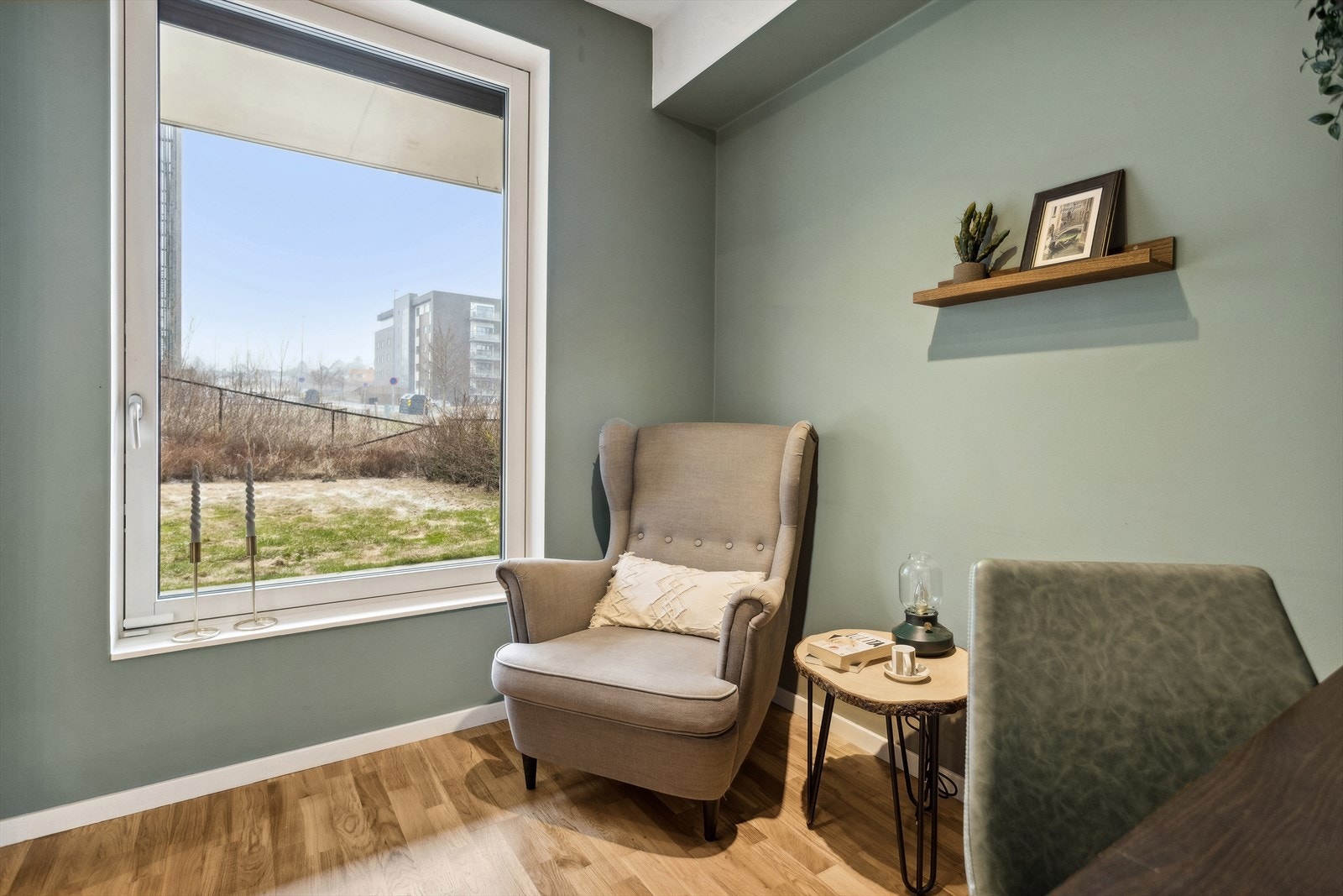 Det andre soverommet er i dag innredet som kontor. Galleribilde