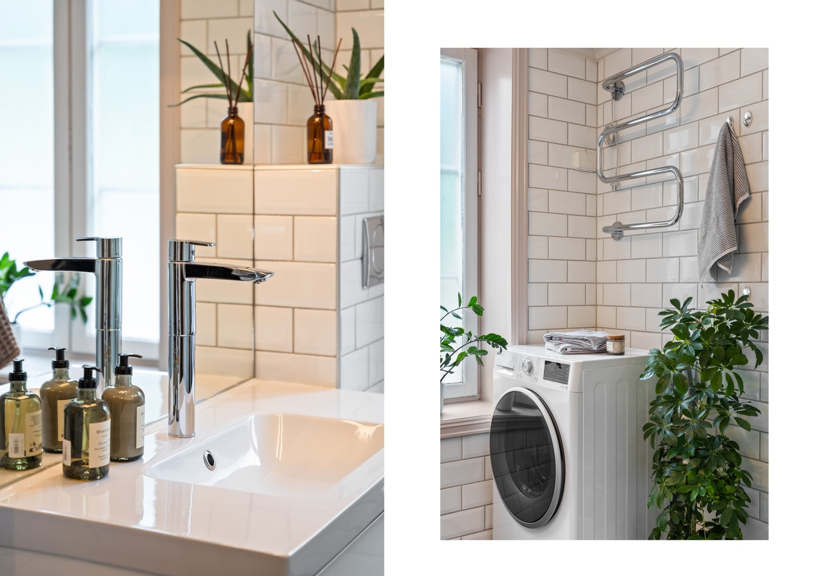 Det er også opplegg for vaskemaskin. Galleribilde