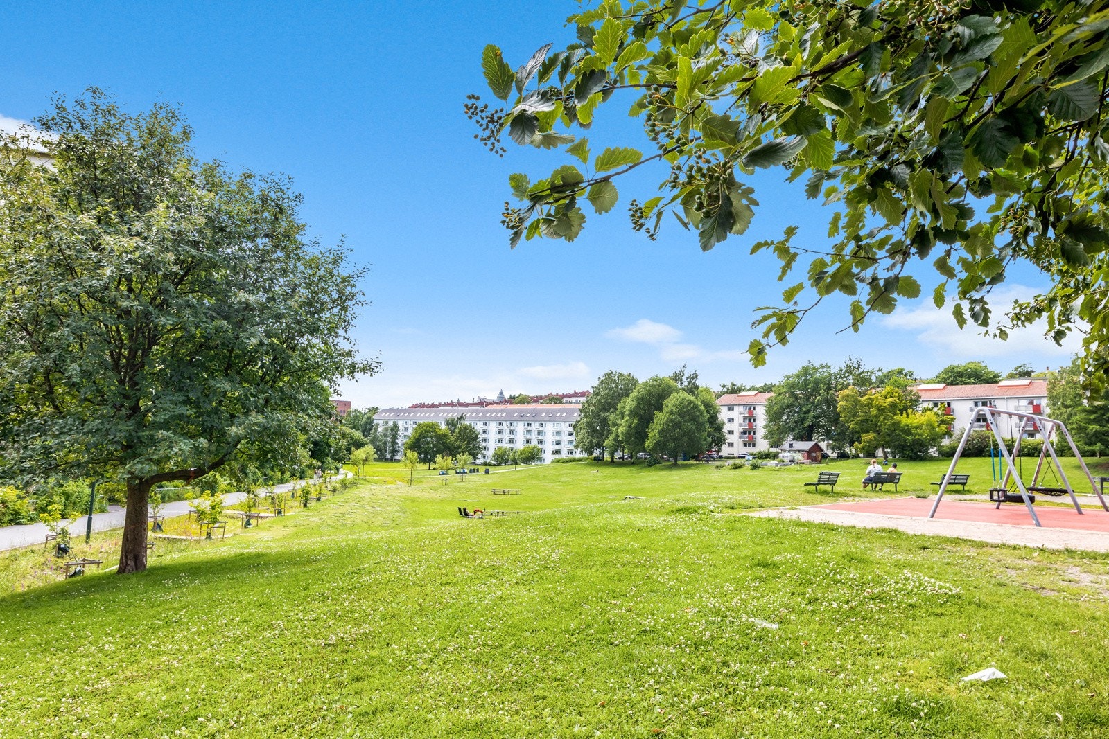 Vakre Iladalen park i gangasvtand. Galleribilde
