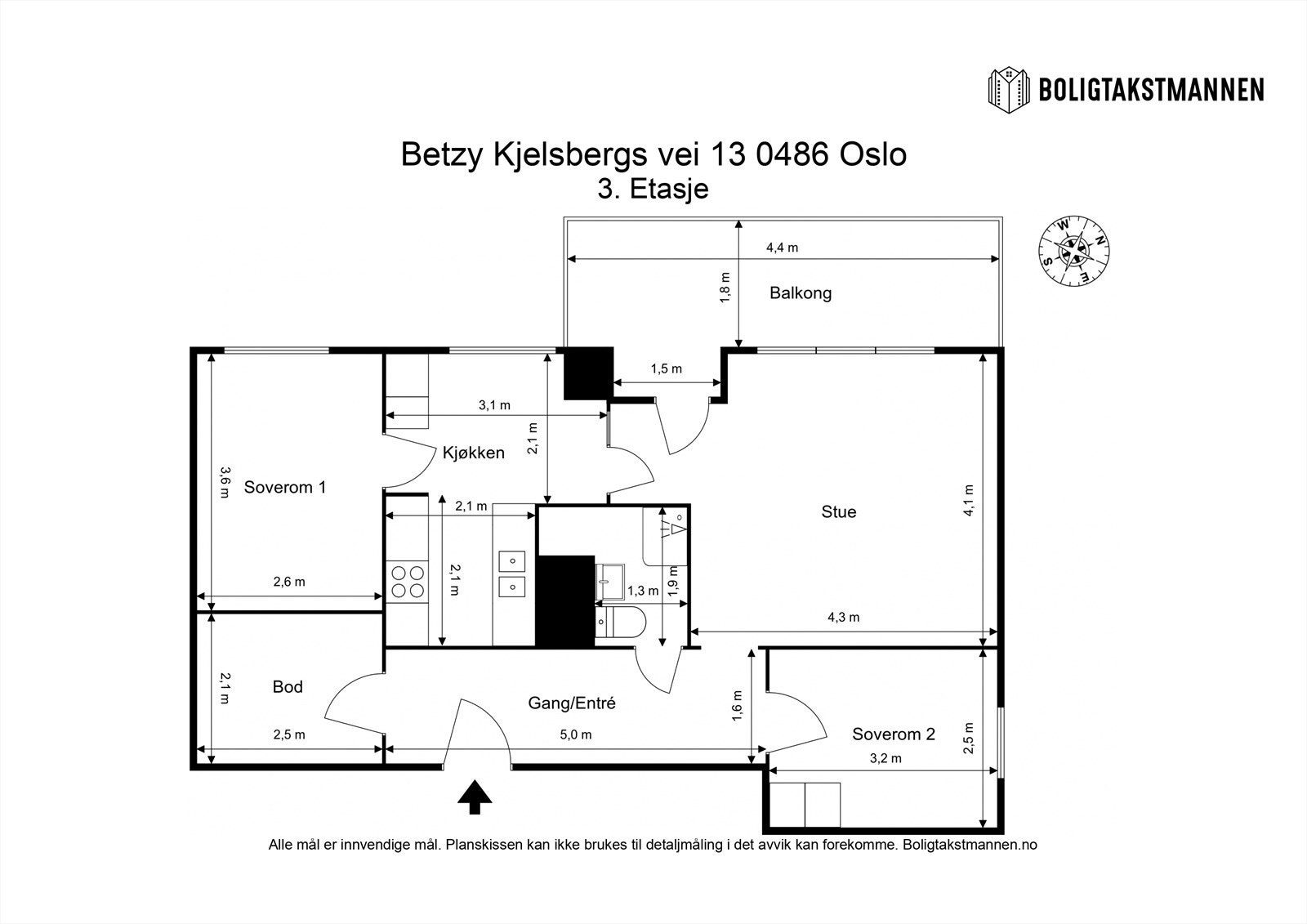 Plantegning til orientering. Galleribilde