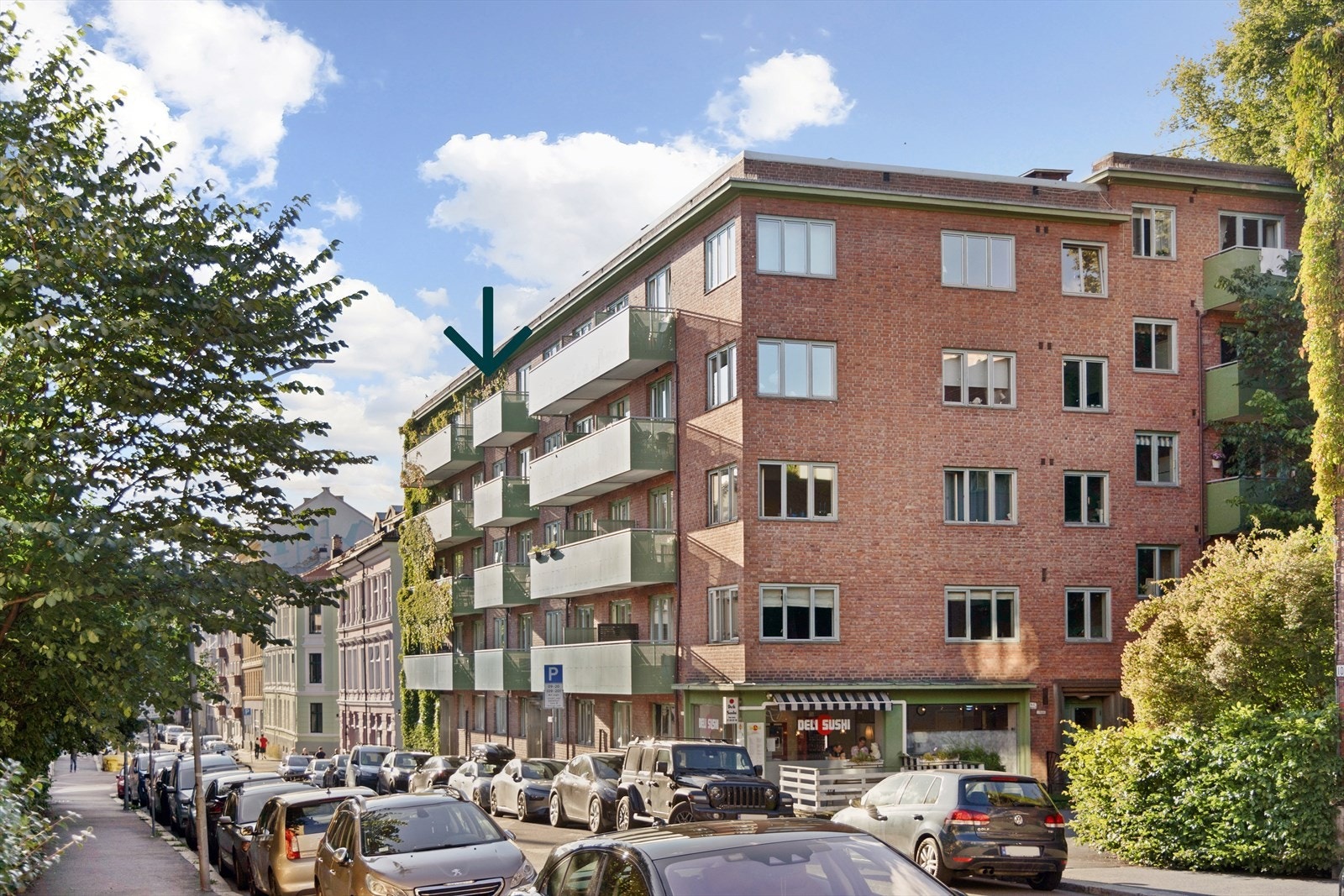 Velkommen til Wilhelms gate 8 B - Leiligheten ligger fint til i byggets toppetasje Galleribilde