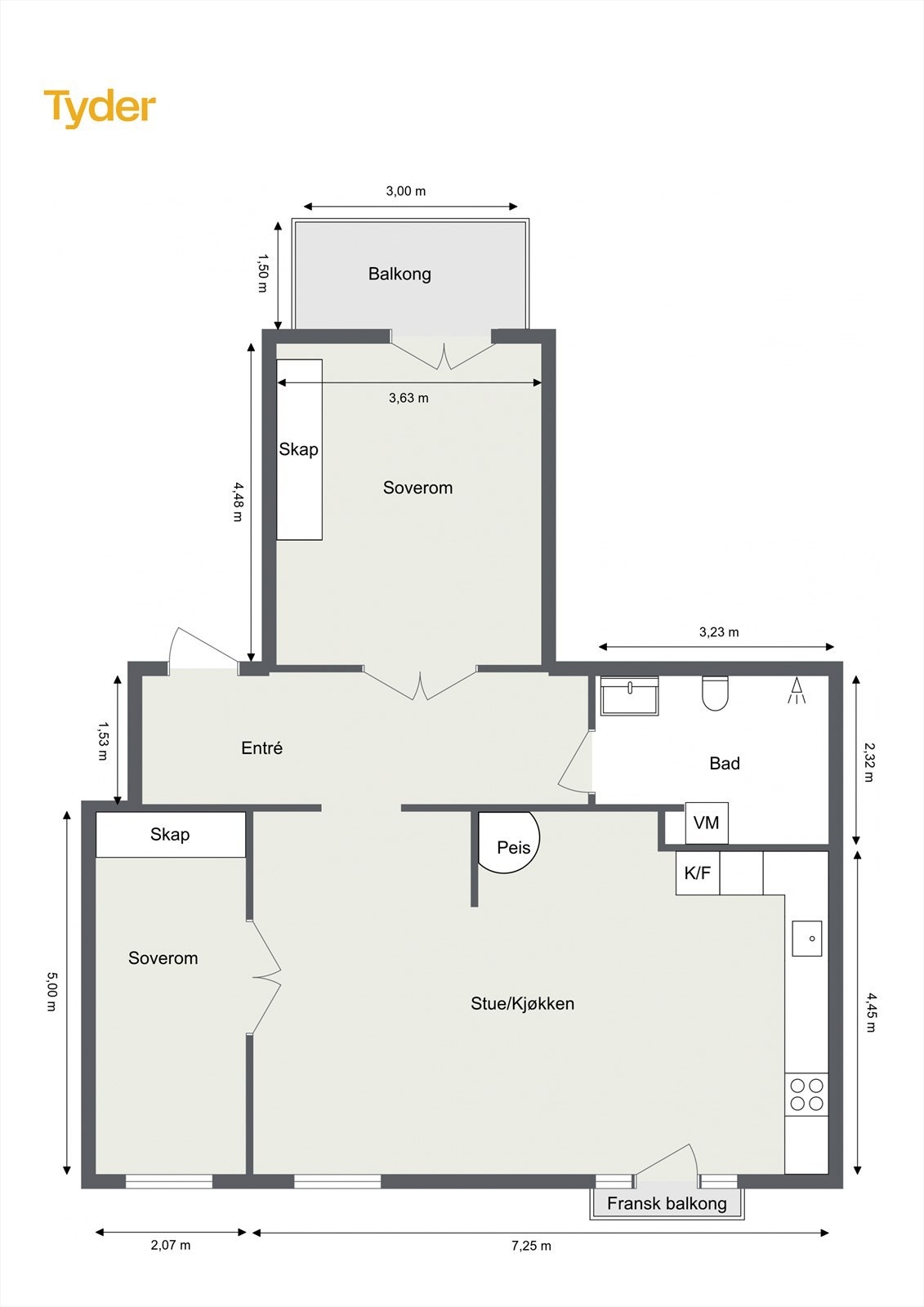 Plantegning Galleribilde