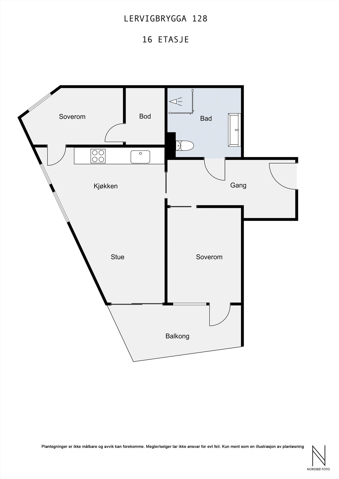 Lervigbrygga 128 16 (av 17) etasje Galleribilde