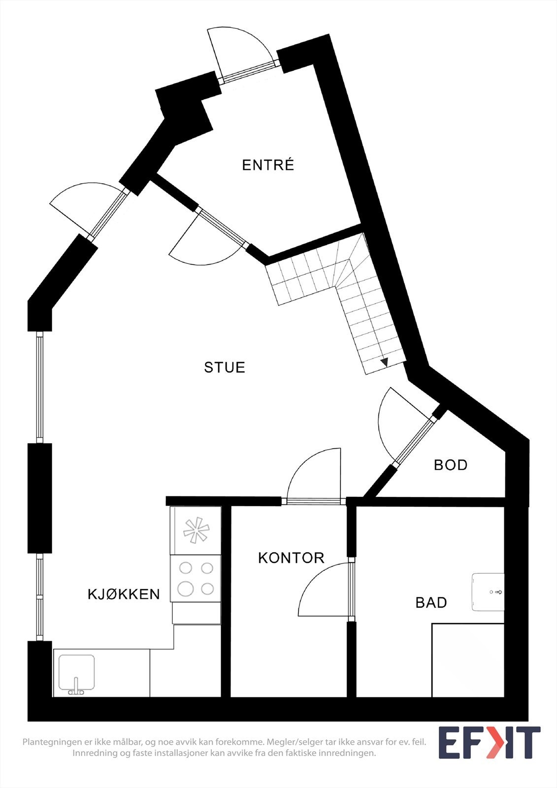 Plantegning 1.etasje. Galleribilde