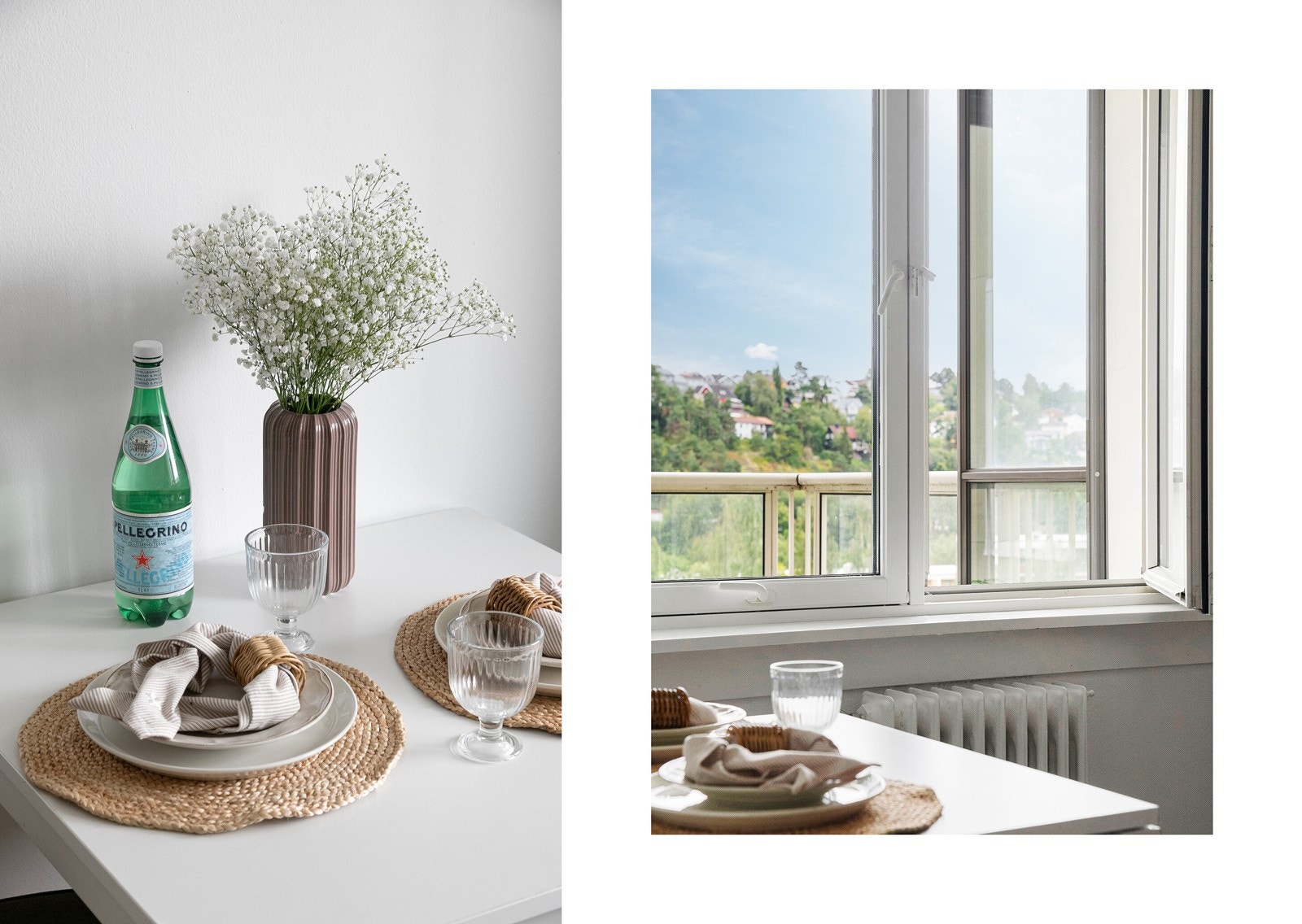 Dette rommet er en plass hvor du kan glede deg over å lage et større festmåltid eller familien kan samles til en lengre helgefrokost og skue ut over Ekebergåsen fra hyggelig spiseplass. Galleribilde