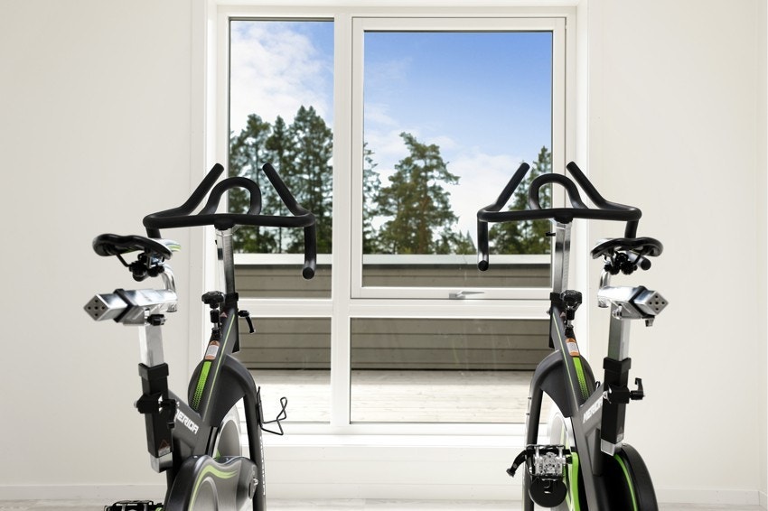 Sameiet har et godt utstyrt felles treningsrom Galleribilde