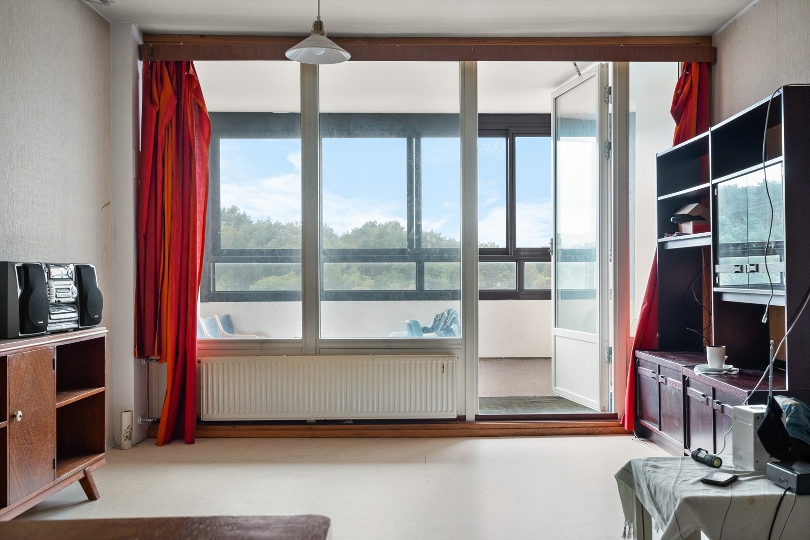 Stuen er målt til 22,2 kvm. Galleribilde