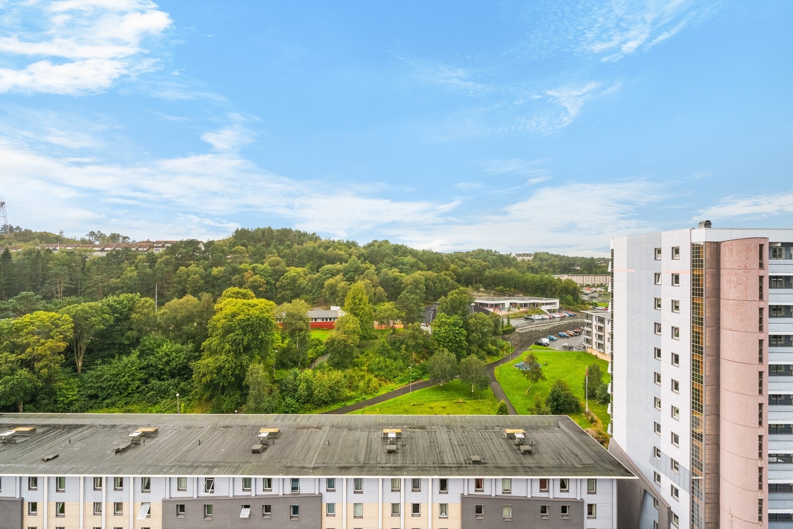 Flott utsikt fra balkongen. Galleribilde
