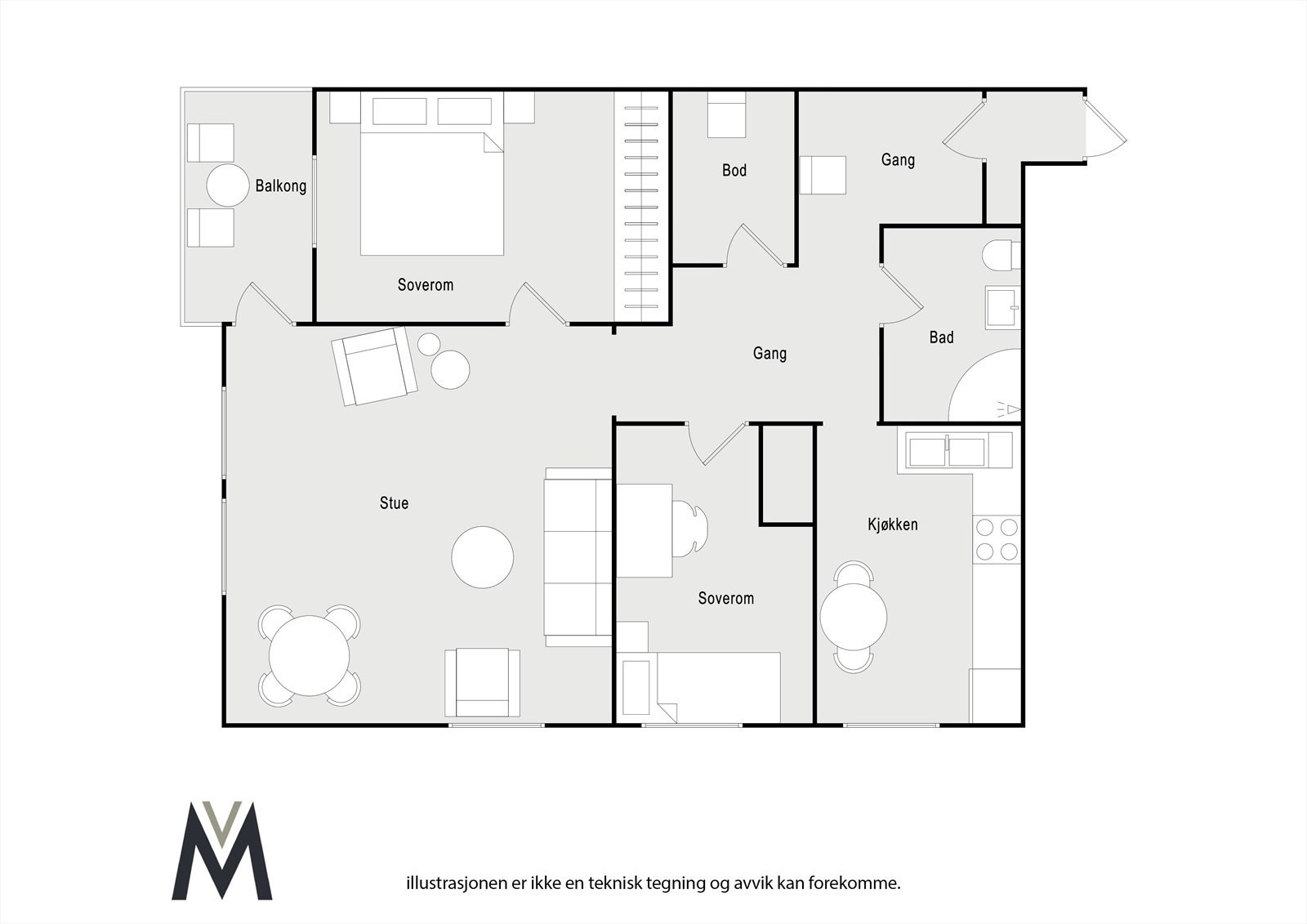 Plantegning Galleribilde