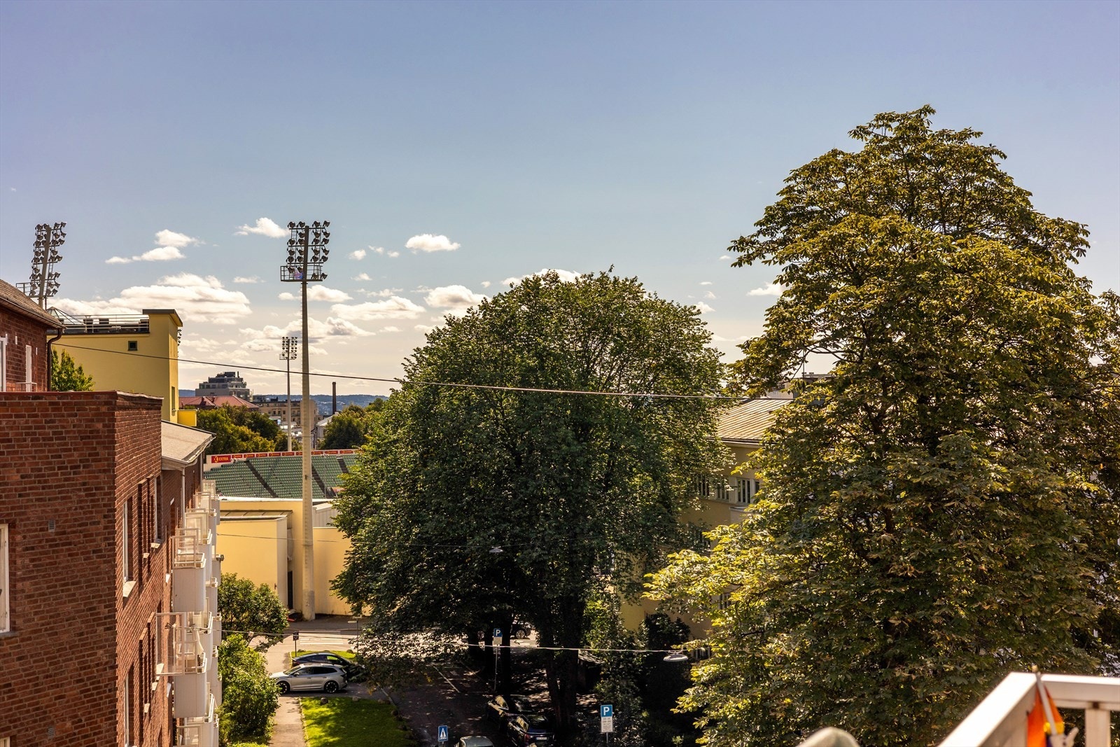 Utsikt mot Bislett stadion Galleribilde