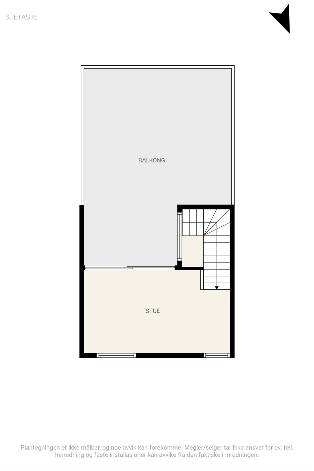 Plantegning 3. etg. Galleribilde