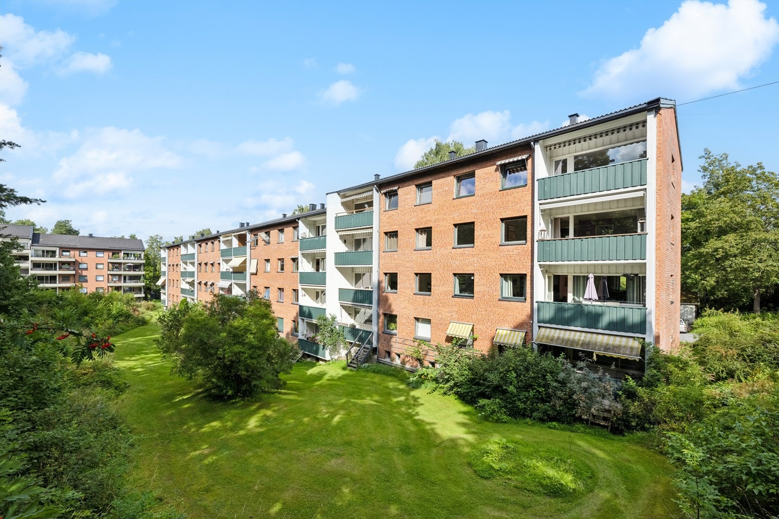 Grønne og frodige fellesarealer. Galleribilde