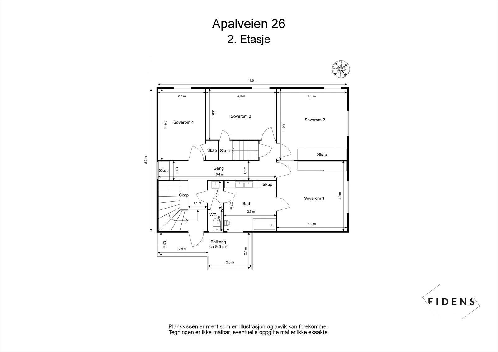Innholdsrik familiebolig med 4 soverom, flere stuer og 2 bad Galleribilde