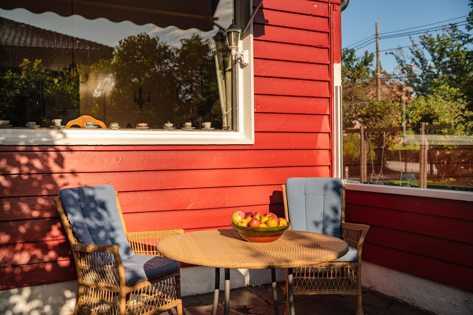 Terrasse med gode solforhold Galleribilde