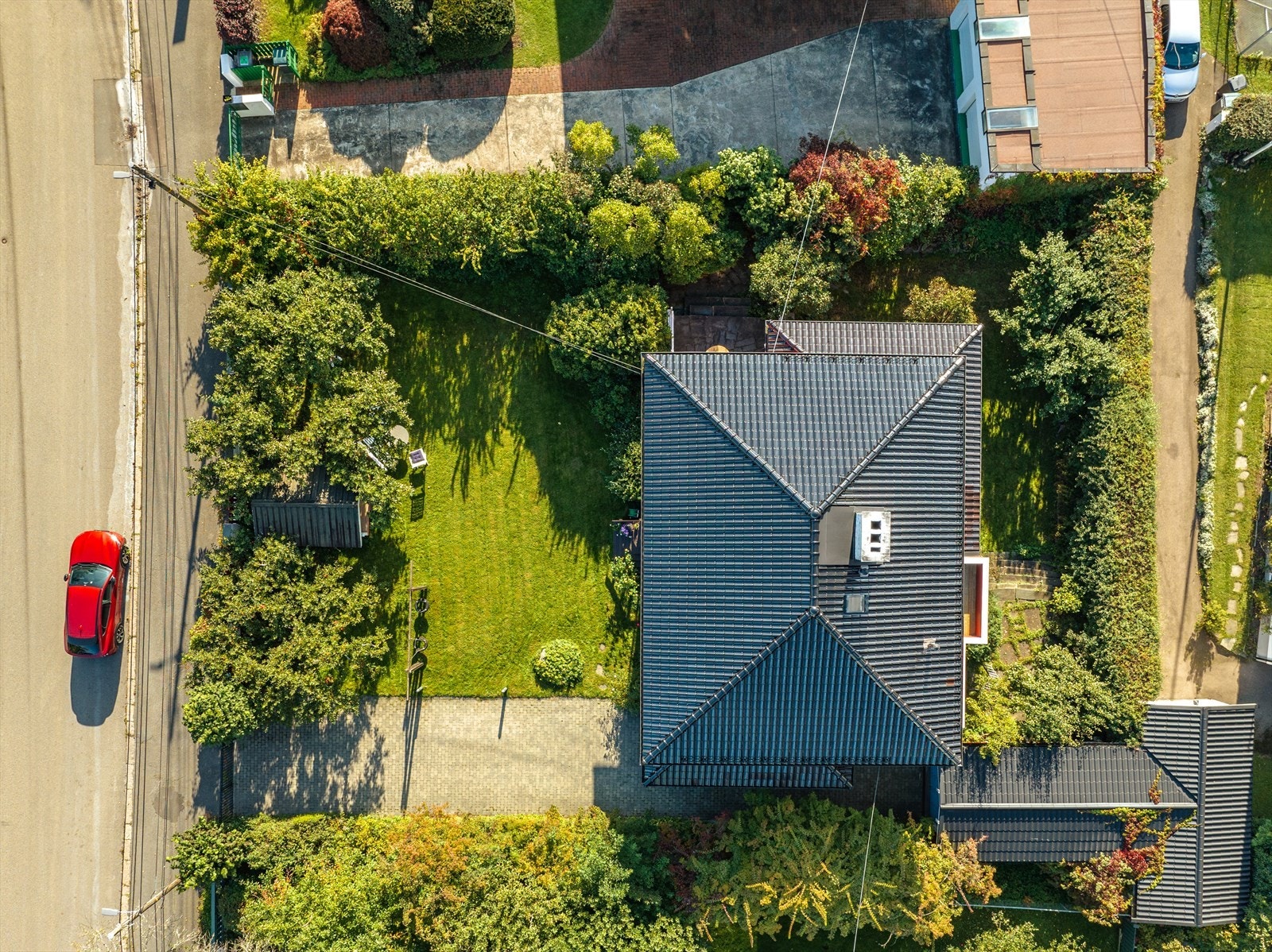 Flat og fin hage Galleribilde