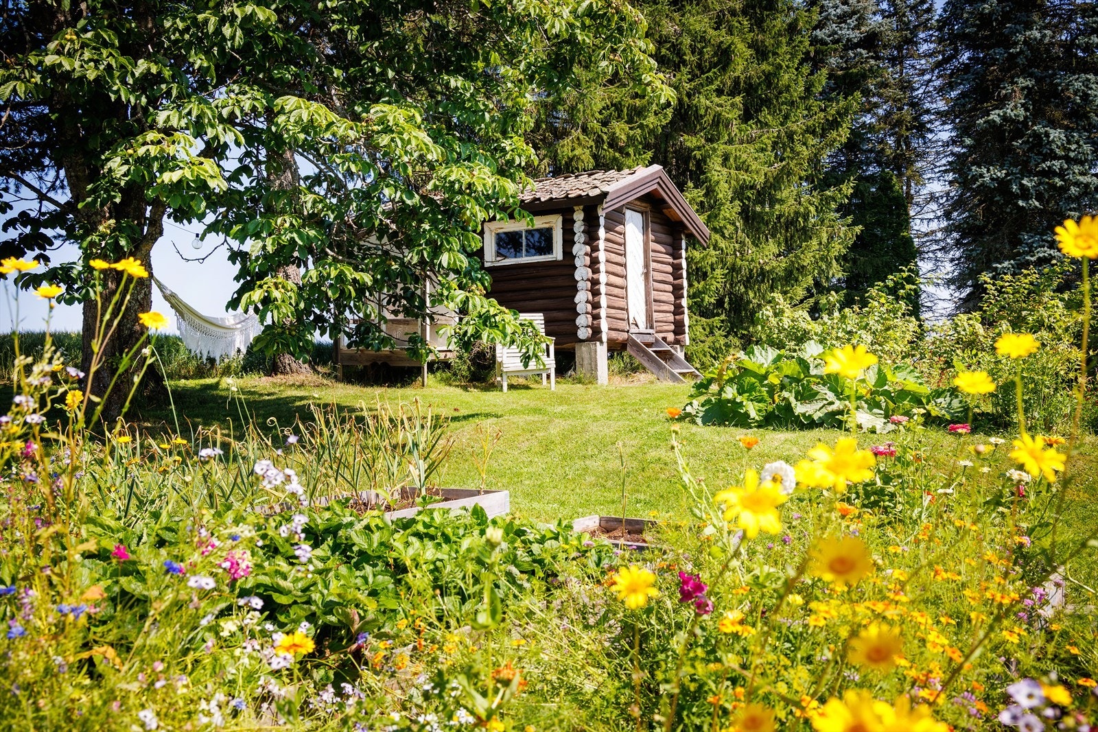 Eldre stabbur/lekestue. Galleribilde