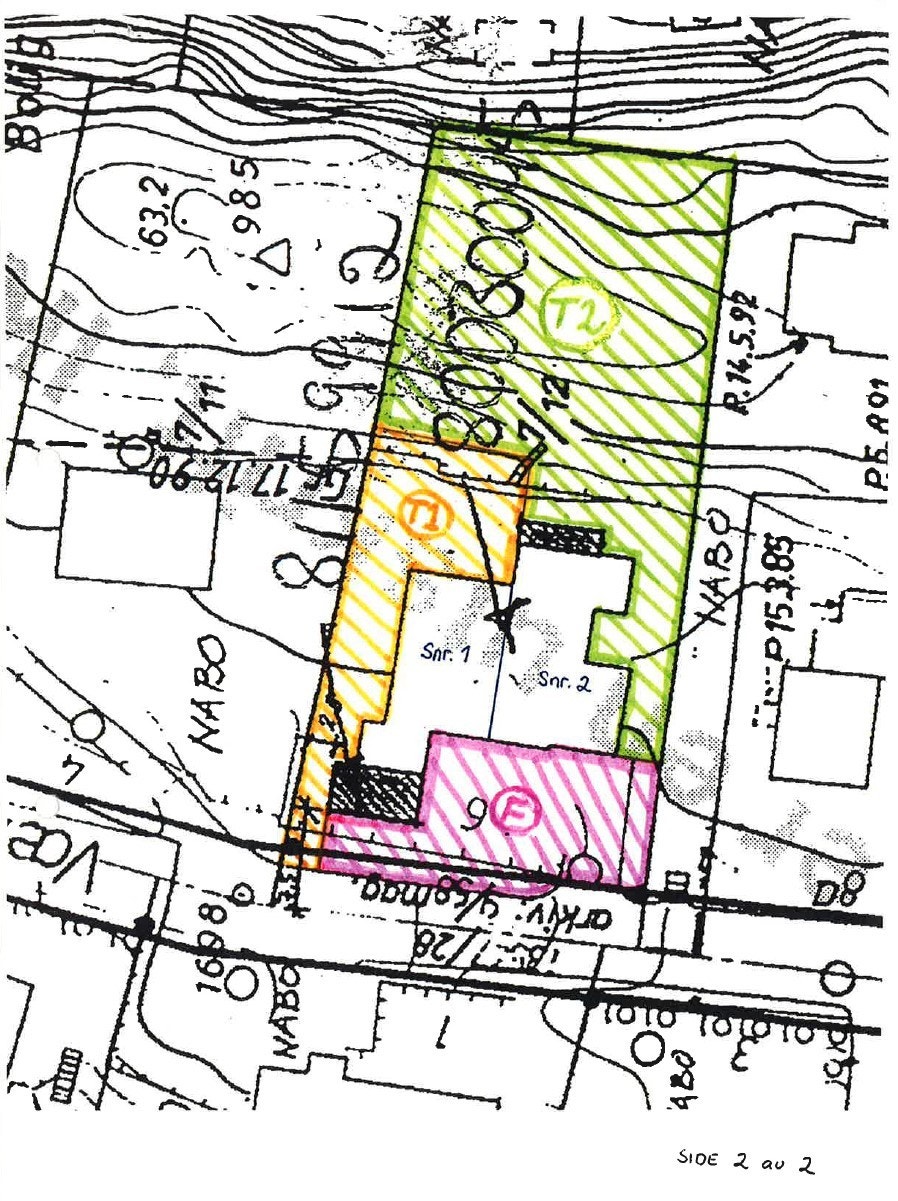 Seksjoneringstegning av tomt - Vækerøåsen 6 Galleribilde