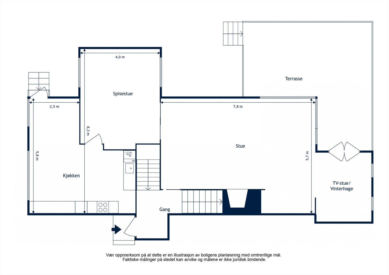 Planskisse 1. etasje Galleribilde
