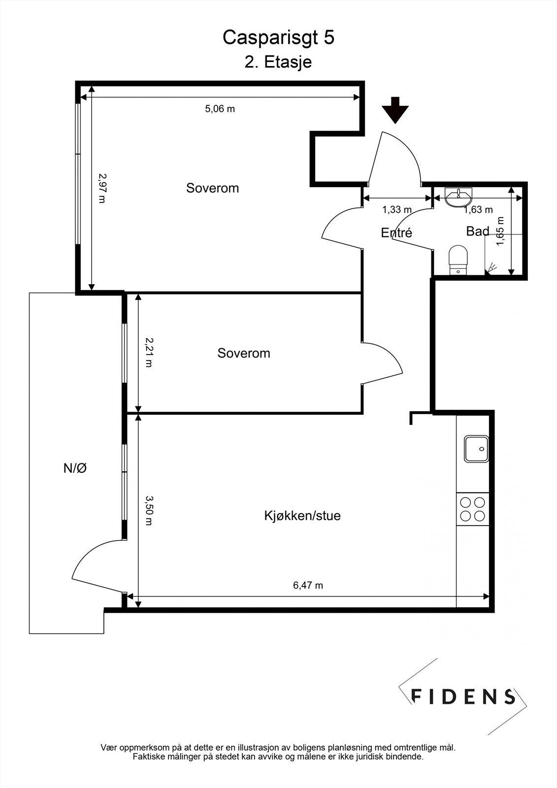 Plantegning 2. etasje Galleribilde
