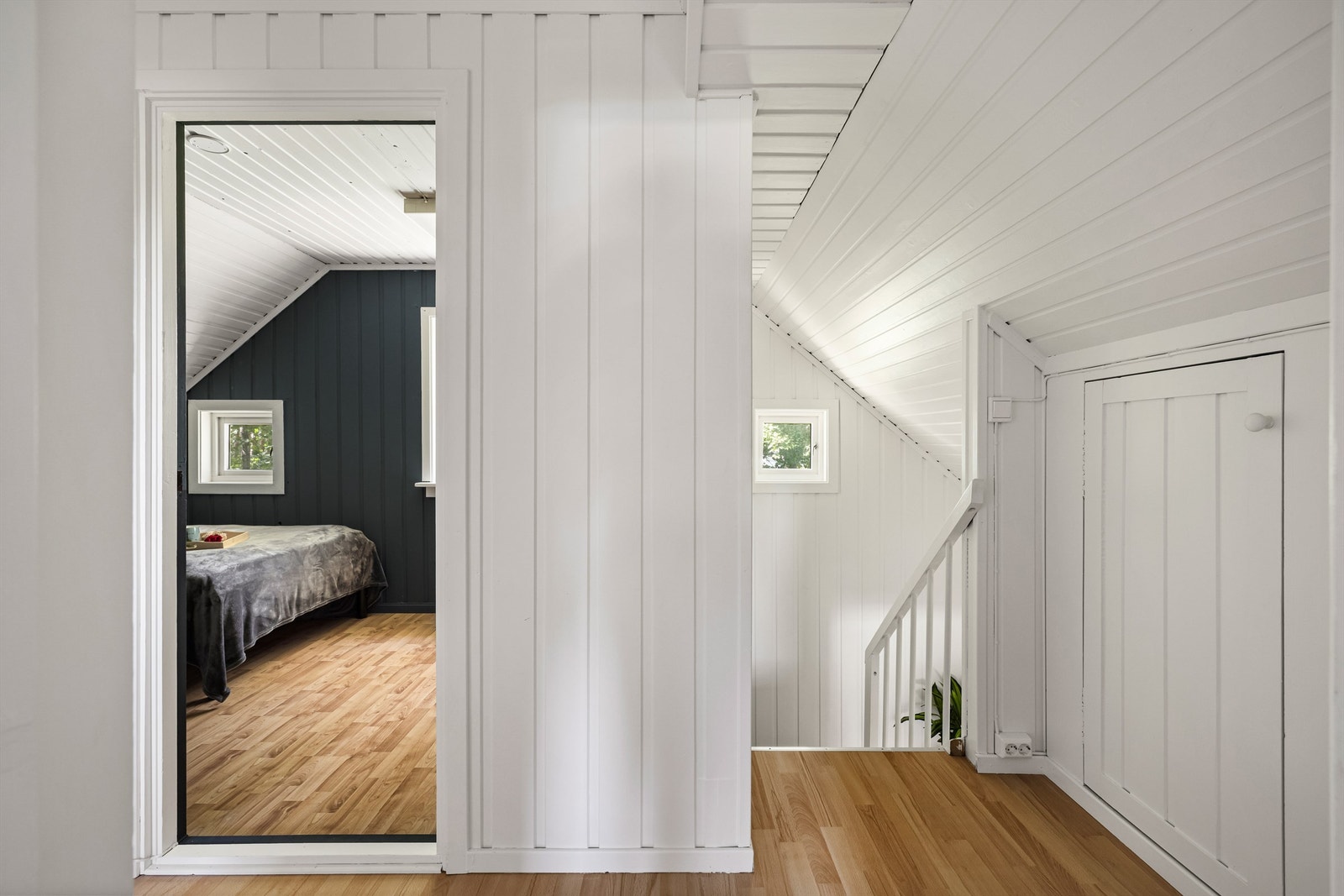 Kott i gangen utenfor soverommene har oppbevaringsmuligheter. Galleribilde
