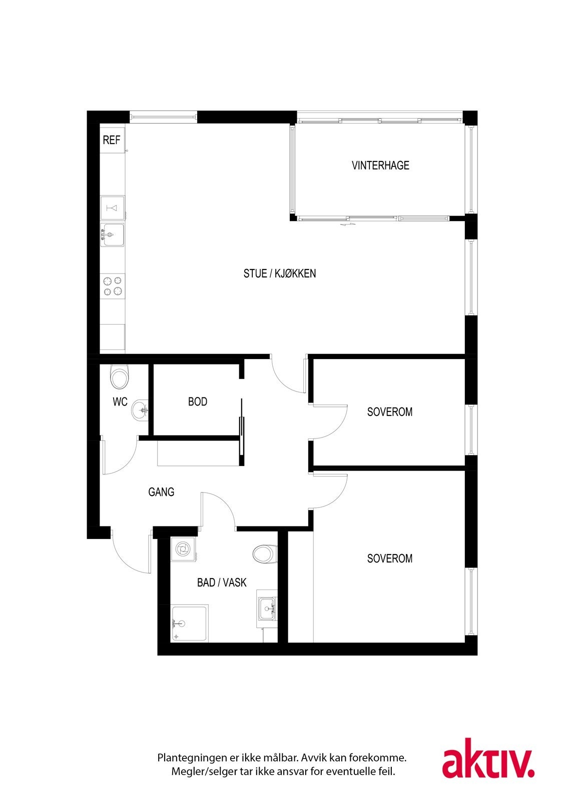 Plantegning Galleribilde