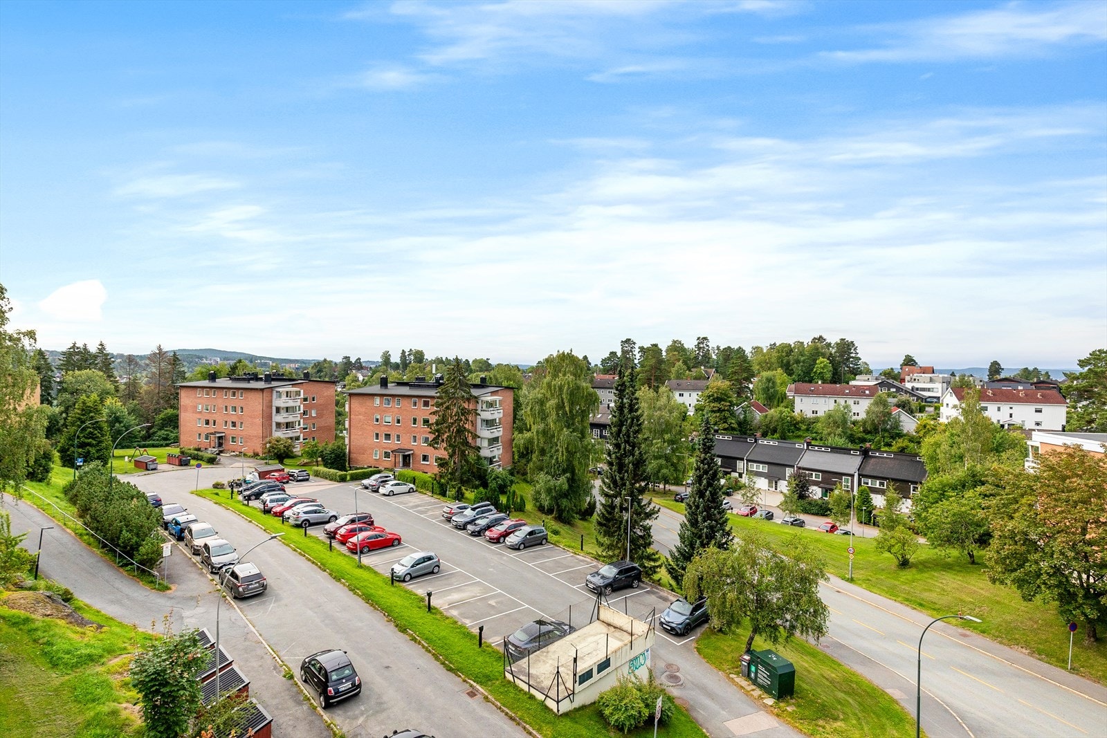 Åpen utsikt fra balkong Galleribilde