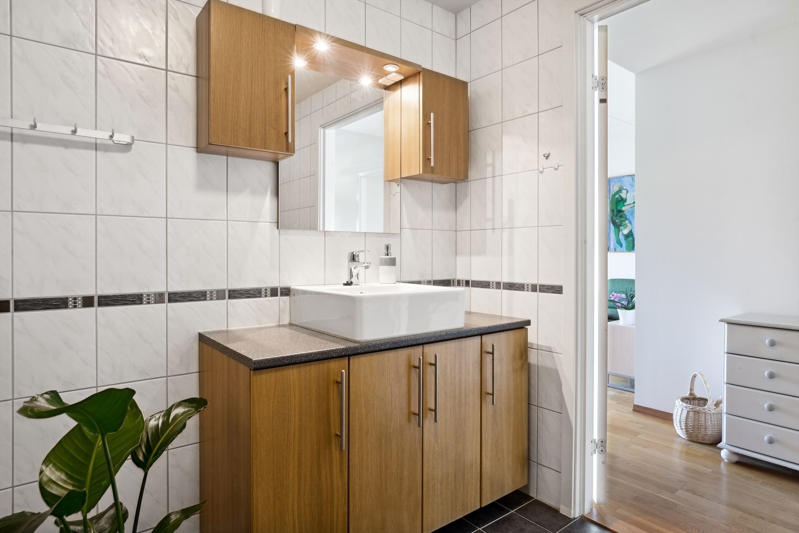 Leiligheten er utstyrt med balansert ventilasjon. Galleribilde