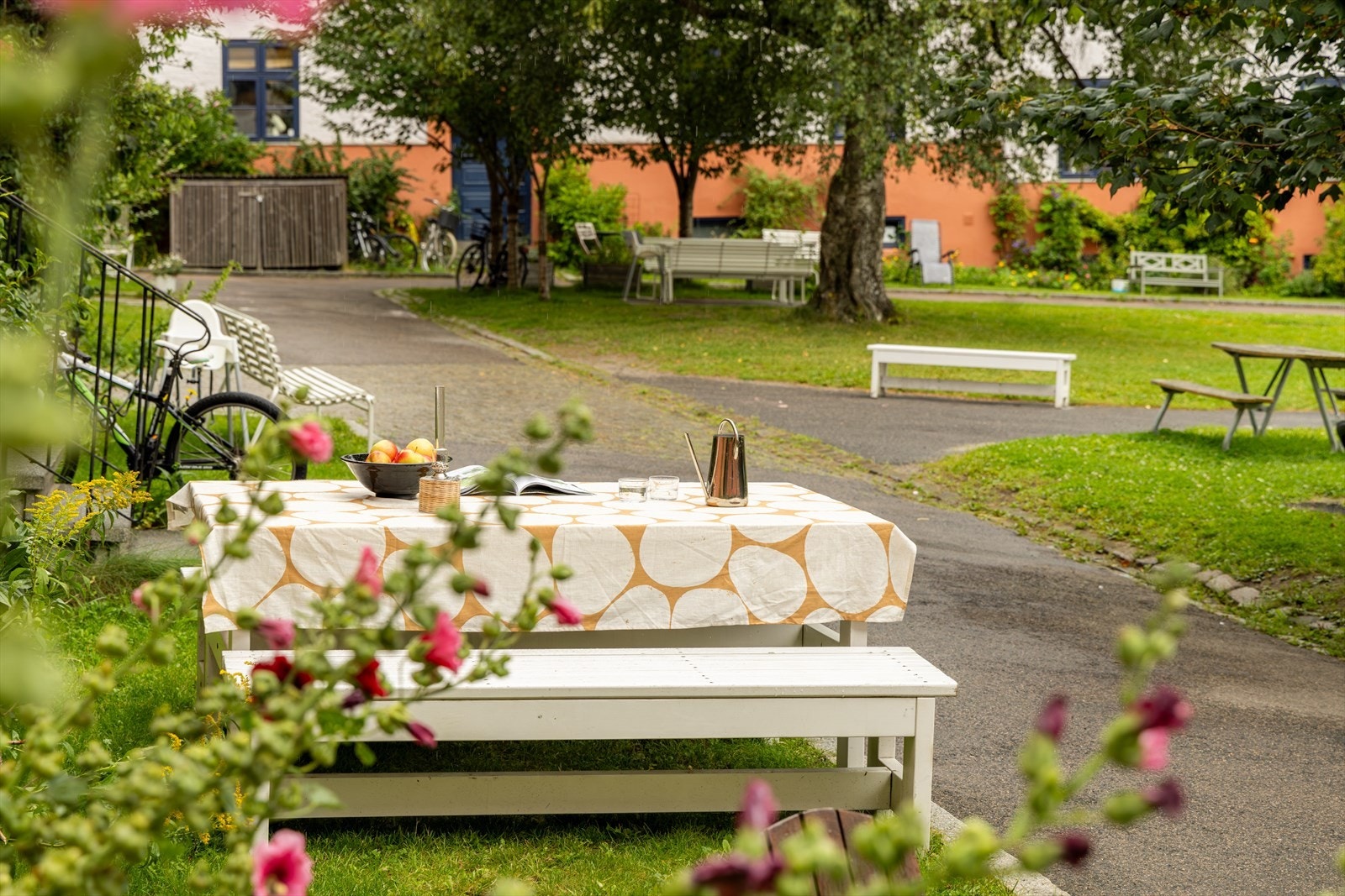 Den frodige bakgårdshagen oppleves som en liten oase midt i hjertet av Torshov Galleribilde