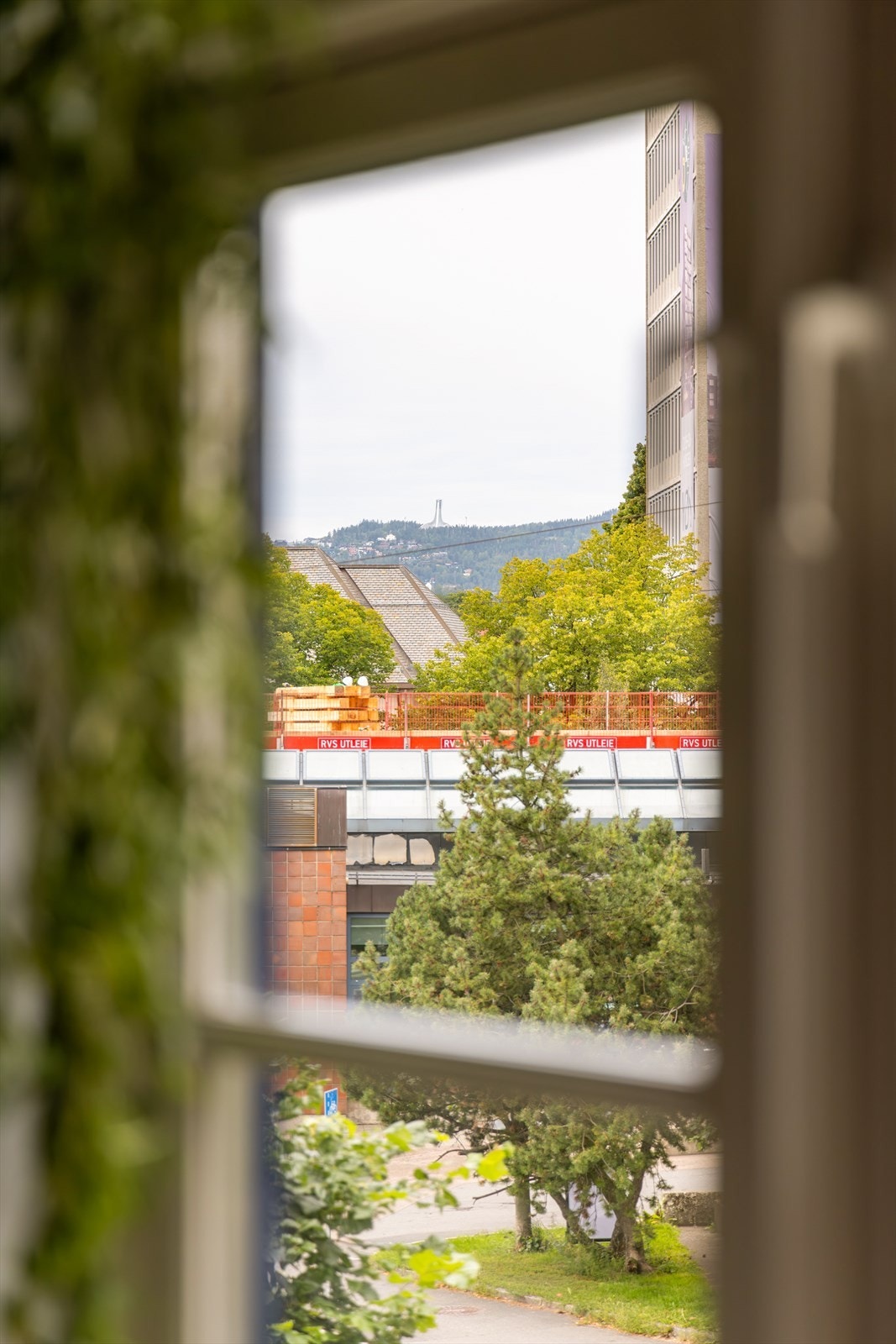 Herfra har man fin utsikt helt opp til Holmenkollen Galleribilde