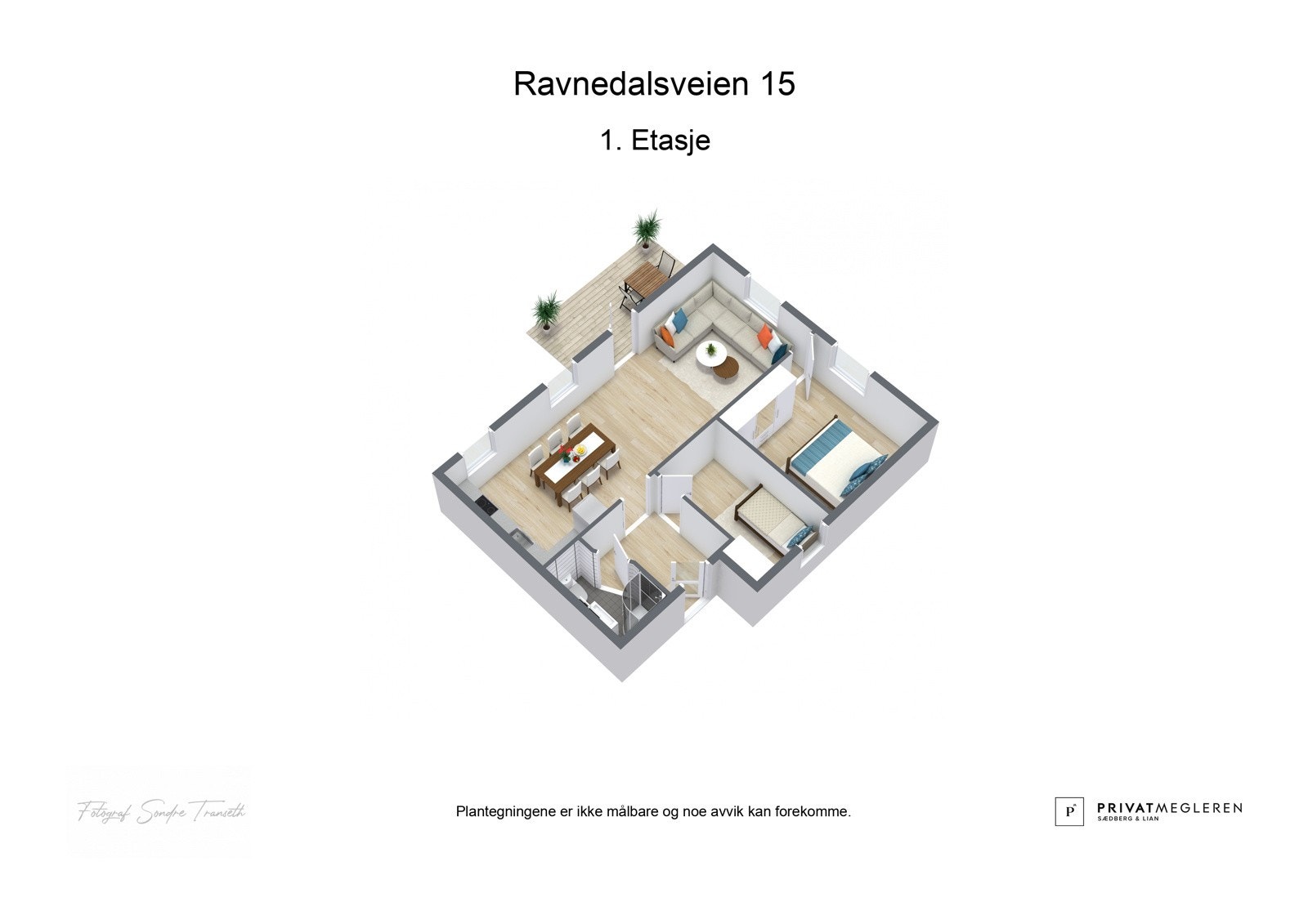 - 3D plantegning (ikke målbart) | Kontakt gjerne megler før visning for spørsmål - Galleribilde