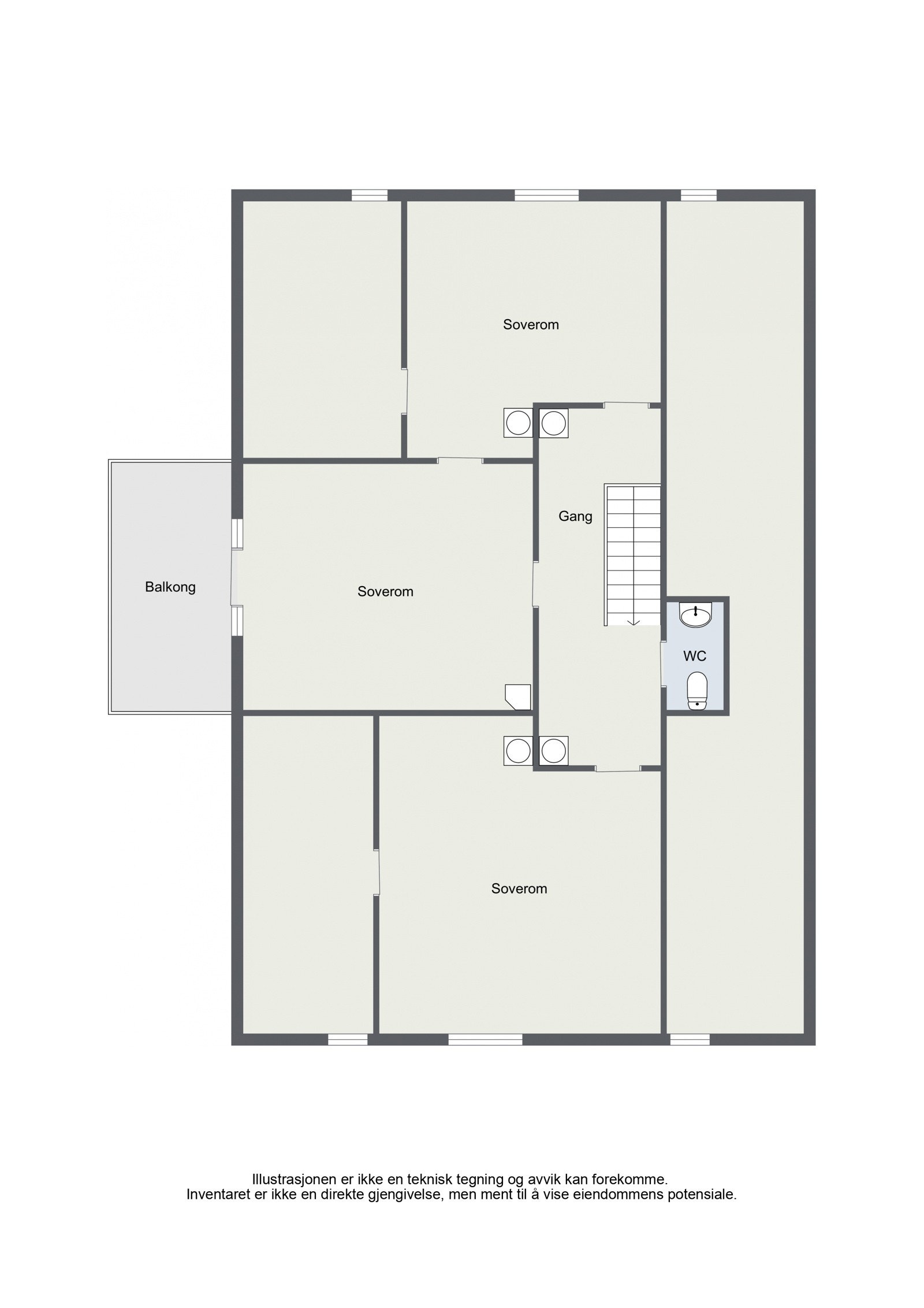Floorplan letterhead - Ådalsveien 820 - 3. Floor - 2D Floor Plan Galleribilde