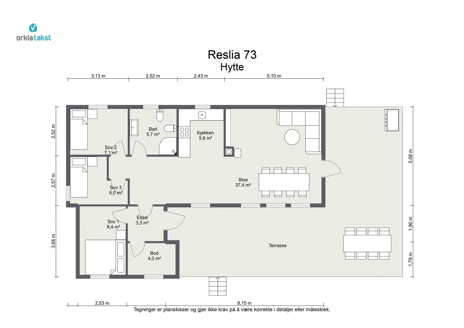 Planskisse Galleribilde