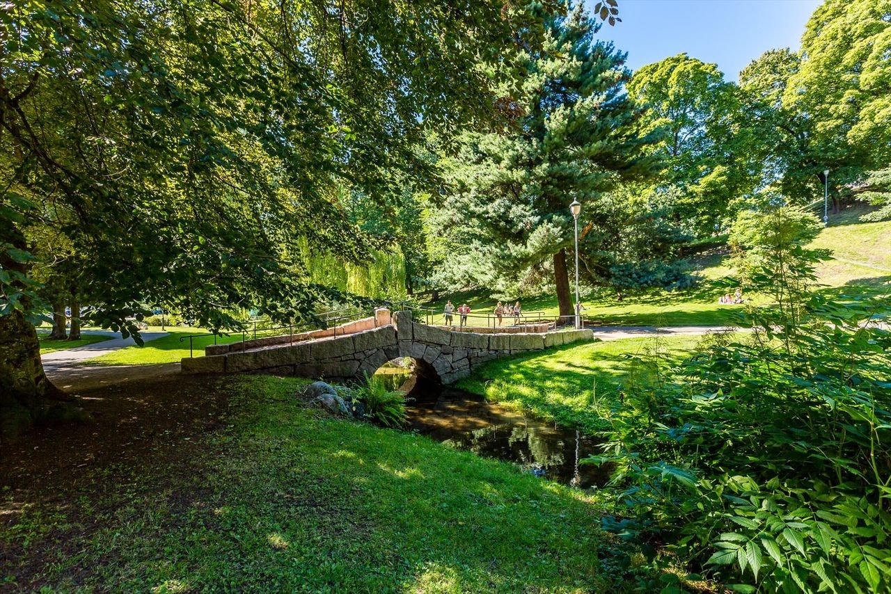 Kort vei til St. Hanshaugen park med flotte grøntarealer Galleribilde